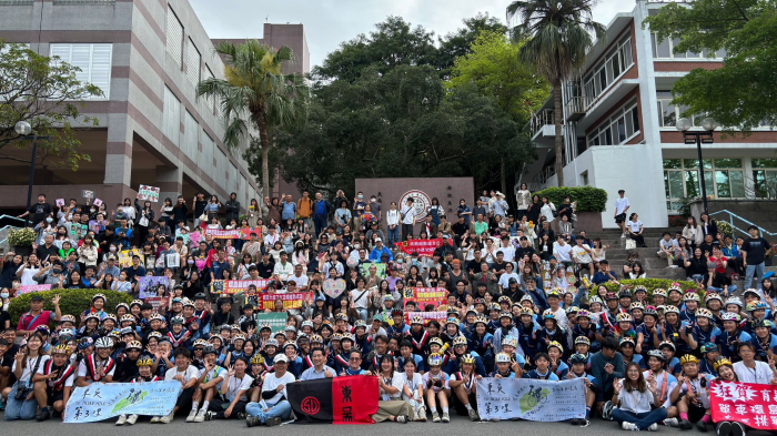 東吳鐵馬環島遇花蓮強震 百人車隊平安環台